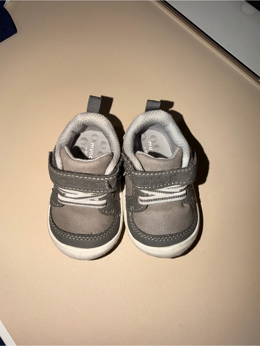 Stride Rite Gray Toddler Hook-and-Loop Sneakers